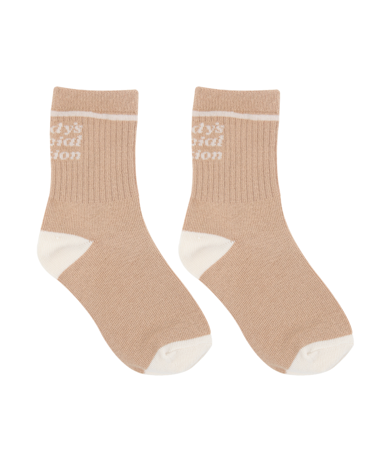 Beige Daddy Socks