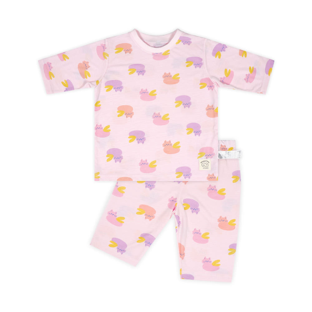 Fairy Cat Rayon Set 페어리캣 레이온편면 7부 상하세트