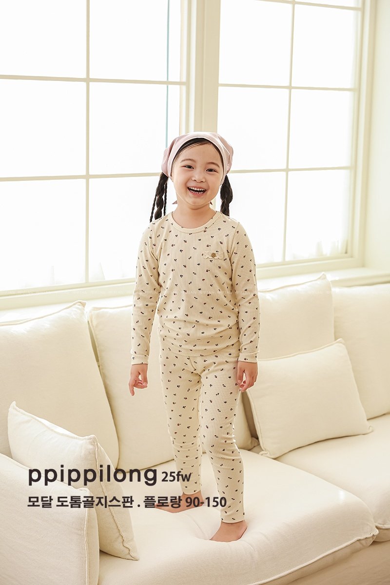 플로랑 모달도톰 골지스판 9부 상하세트 FL Modal Warm Set