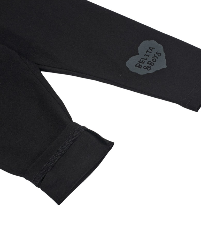 BABY Black Knee Point Leggings