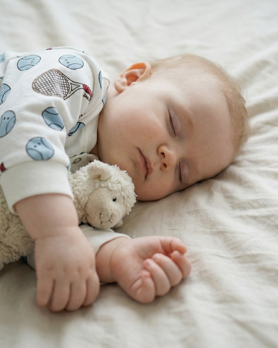 BABY Ivory Tennis Pattern Jumpsuit
