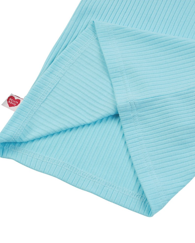 [SET] Light Blue BB Heart Two-Tone Sleeveless One Mile