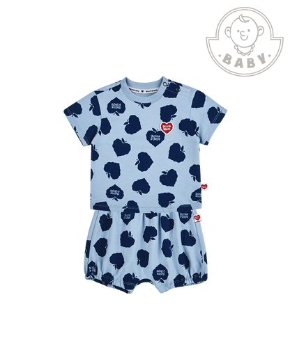[BABY SET] Navy Bubble Apple Pattern Shorts