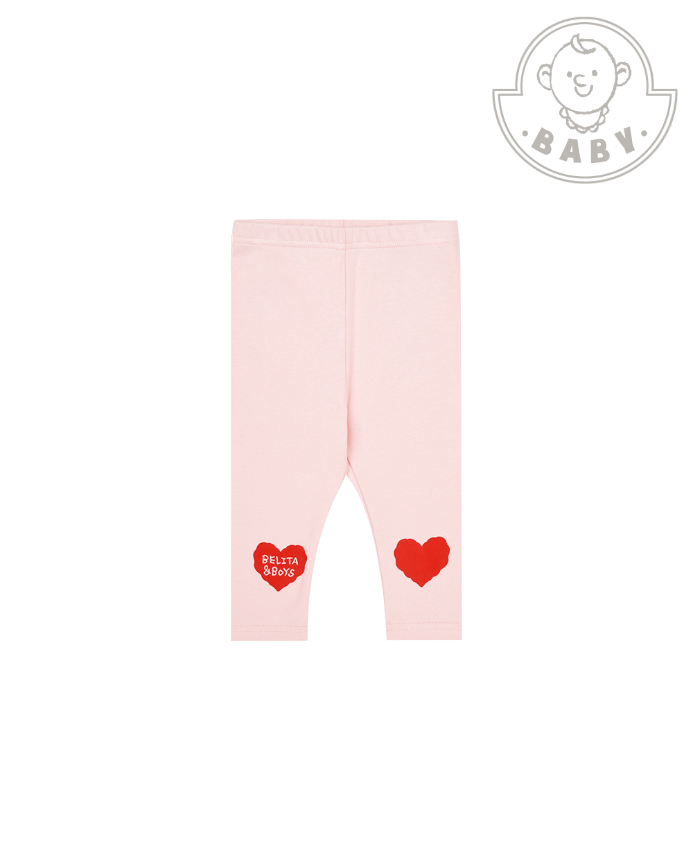 BABY Pink Double Heart Leggings