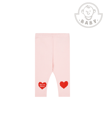 BABY Pink Double Heart Leggings