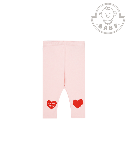 BABY Pink Double Heart Leggings