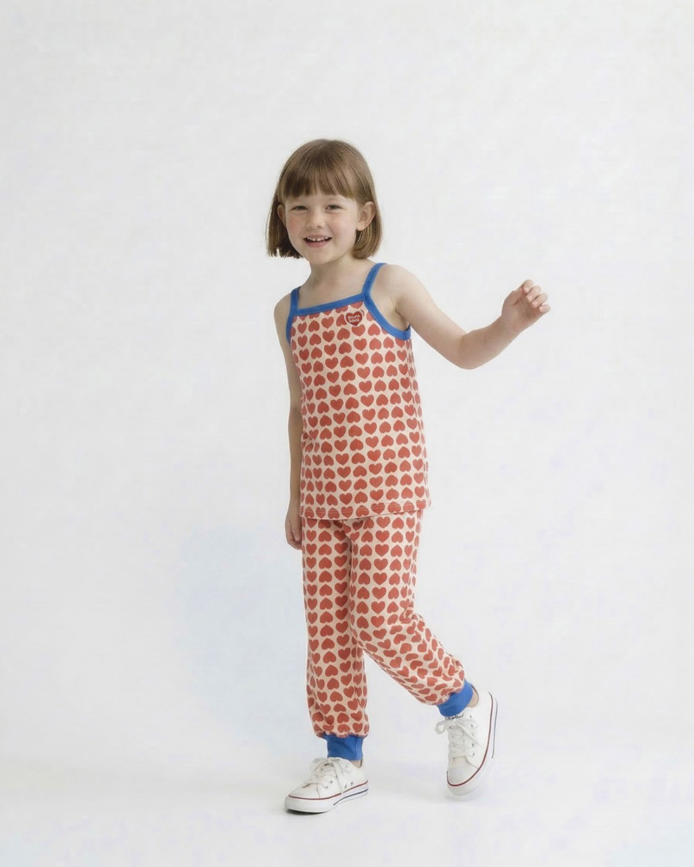 Red BB Heart Pattern One Mile Jogger
