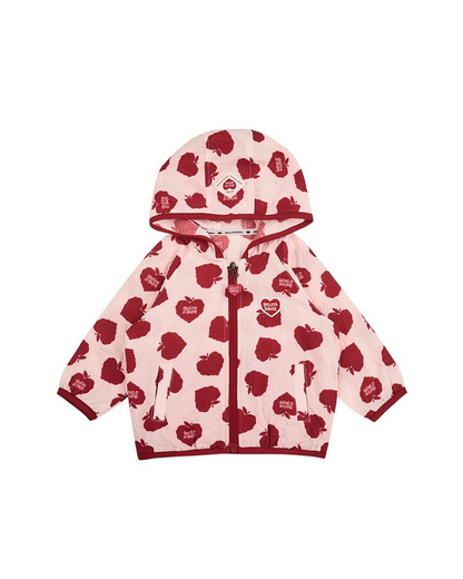 BABY Red Bubble Apple Pattern Windbreaker