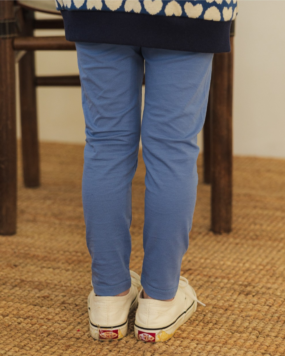 Light Blue Knee Point Leggings