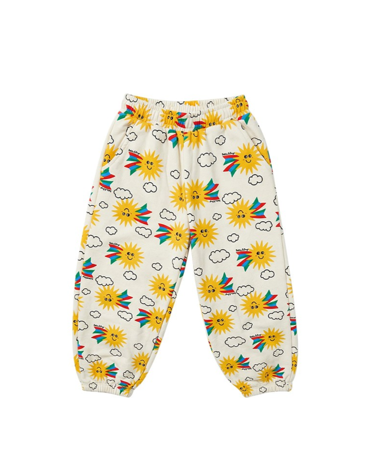 [SET] Cream Sun Pattern Jogger