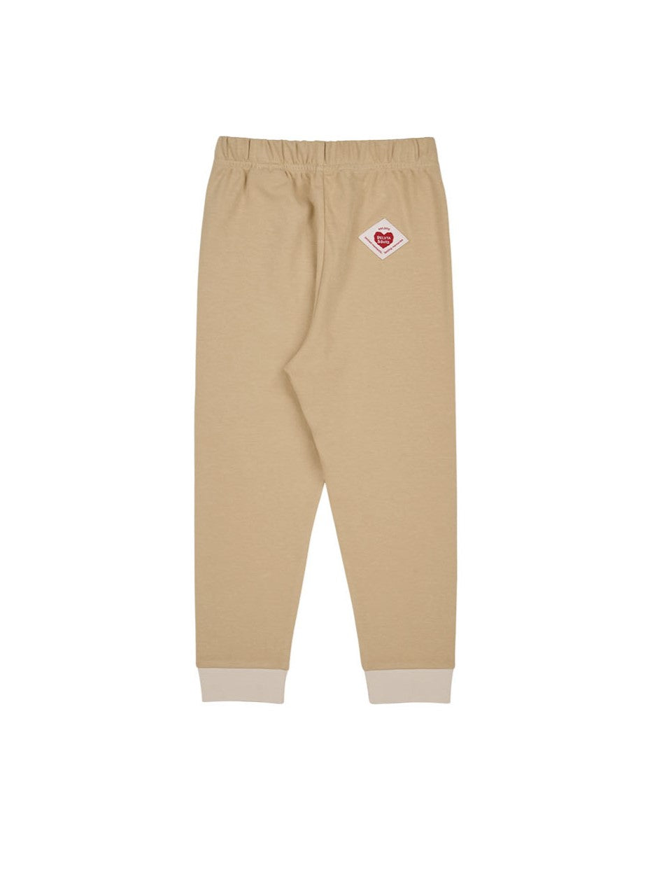 [SET] Beige Apple Color Block One Mile