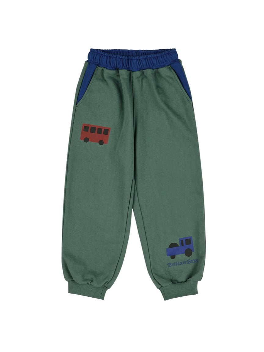 [SET] Blue Bus Color Block Jogger
