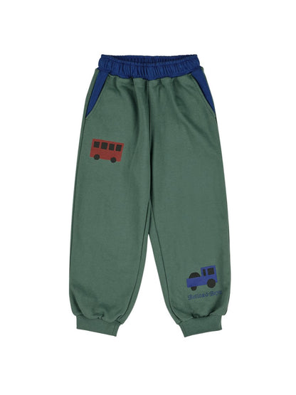 [SET] Blue Bus Color Block Jogger
