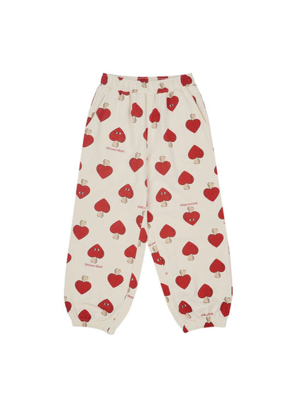 [SET] Cream Mushroom Pattern Jogger