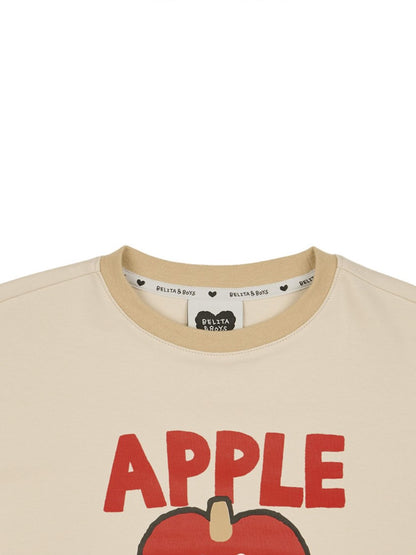 [SET] Beige Apple Color Block One Mile