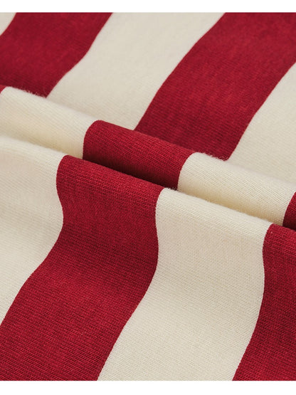 Red BB Heart Stripe Rugby Shirt