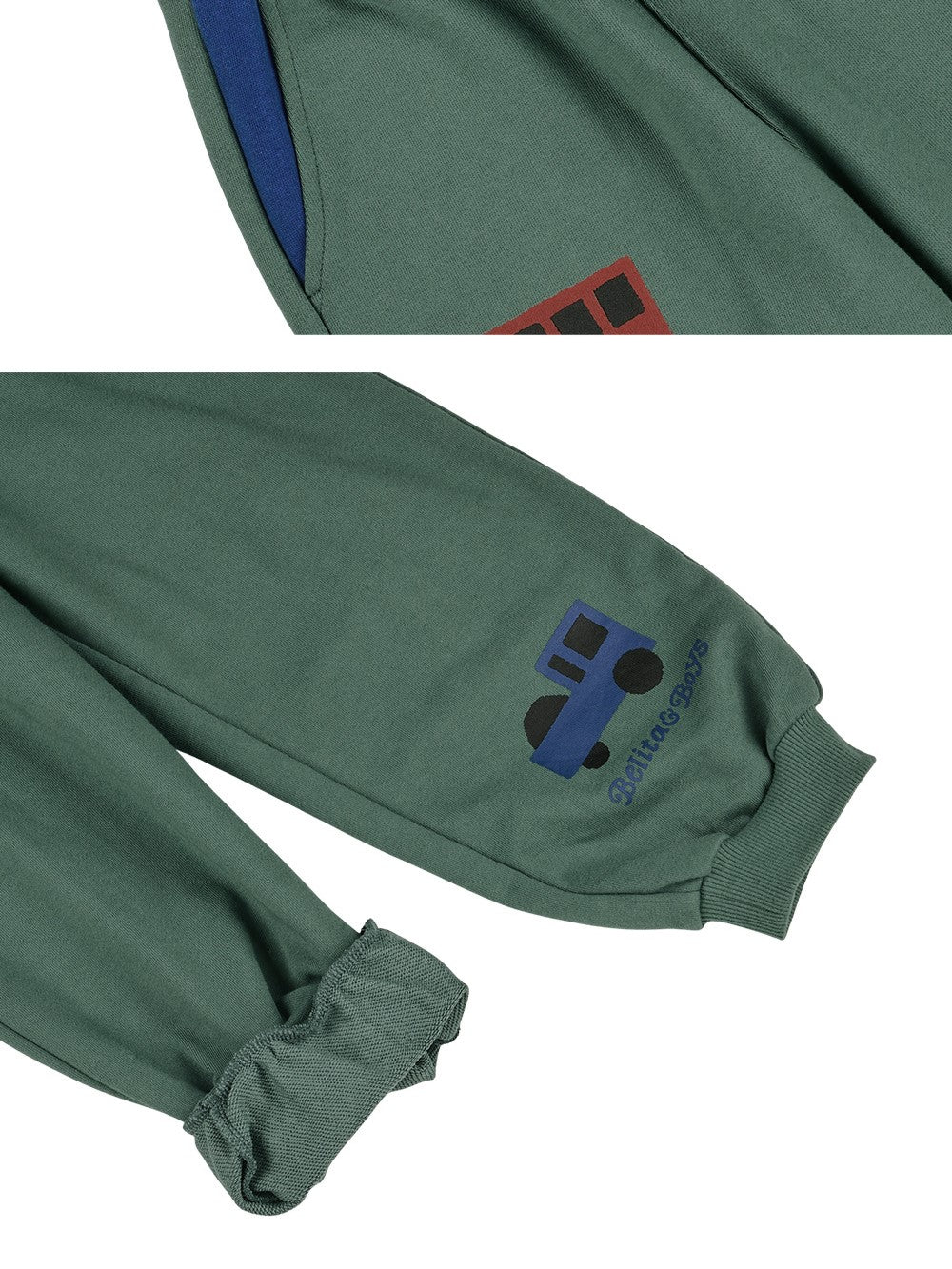 [SET] Blue Bus Color Block Jogger