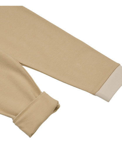 [SET] Beige Apple Color Block One Mile