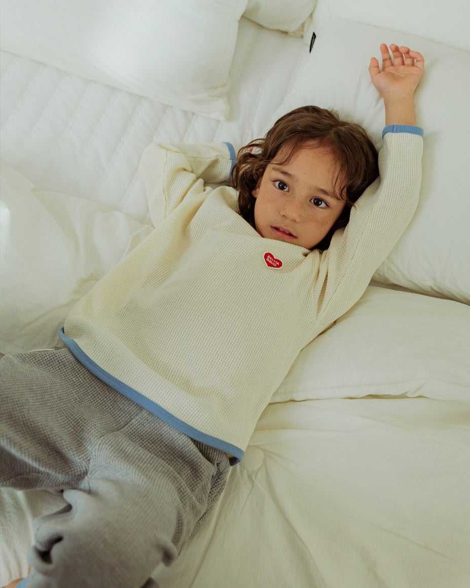 [SET] Cream BB Heart Waffle One Mile