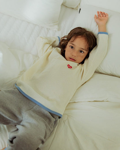 [SET] Cream BB Heart Waffle One Mile