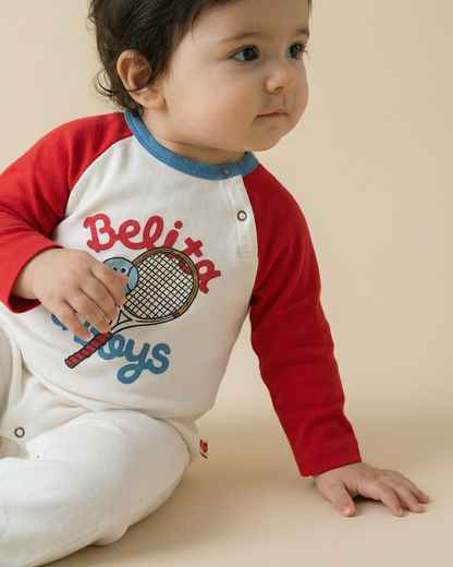 BABY Red Tennis Jumpsuit