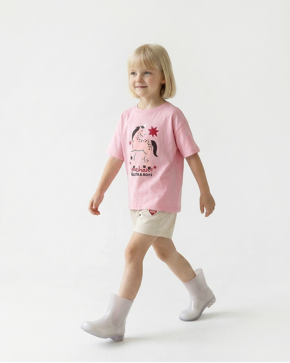 Pink Horse Graphic Short Sleeve Tee