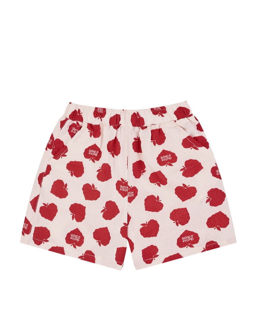 [SET] Red Bubble Apple Polysucker Shirt & Shorts