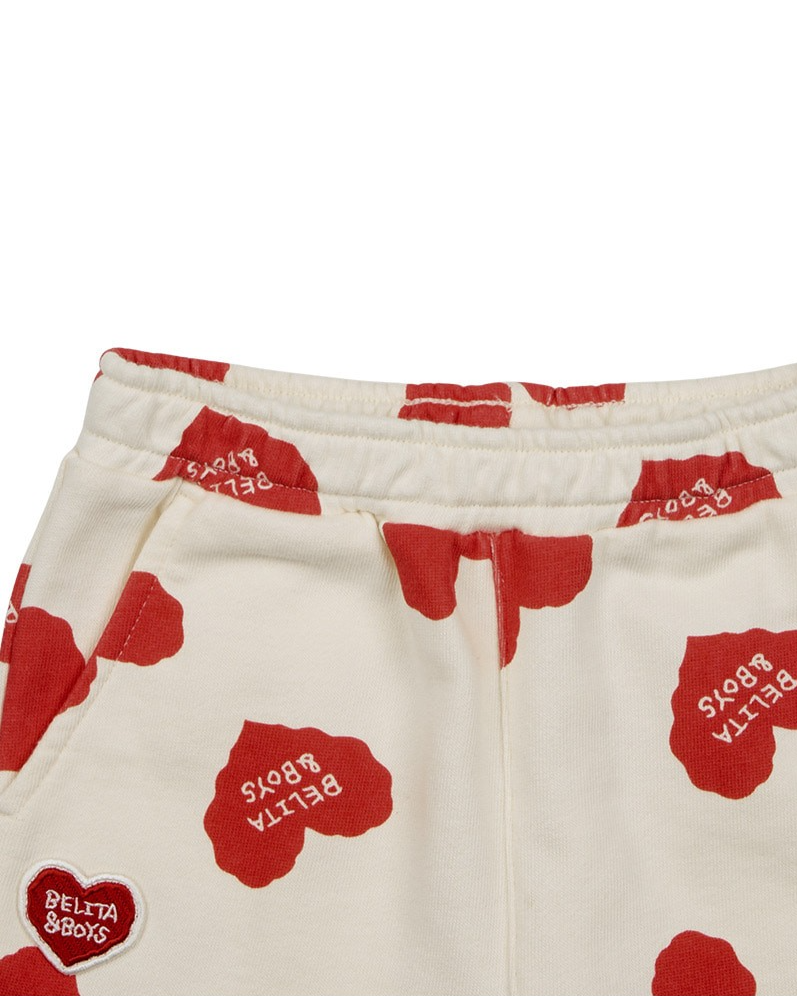 [BABY SET] Red BB Heart Pattern Jogger