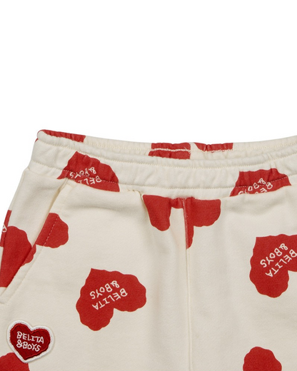 [BABY SET] Red BB Heart Pattern Jogger