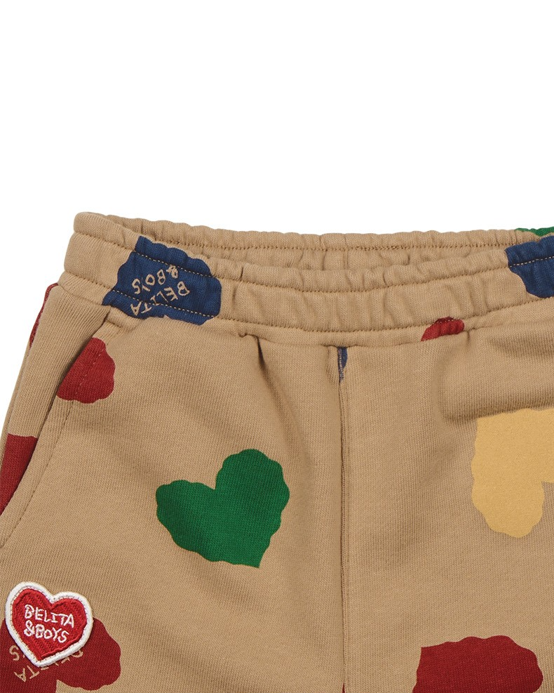 [BABY SET] Camel BB Color Heart Pattern Jogger