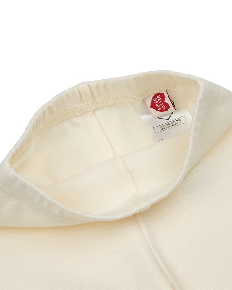 BABY Cream Double Heart Leggings