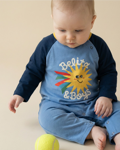 BABY Navy Sun Jumpsuit