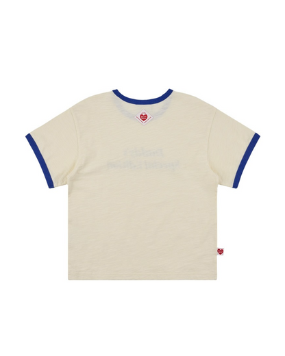 [SET] Cream Daddy Short Sleeve Tee & Shorts