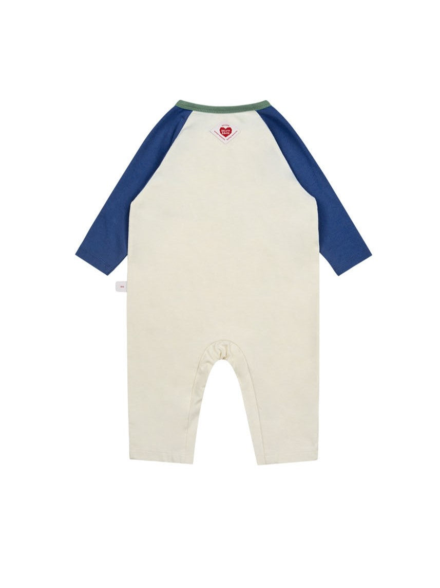 BABY Blue Bus Color Block Jumpsuit