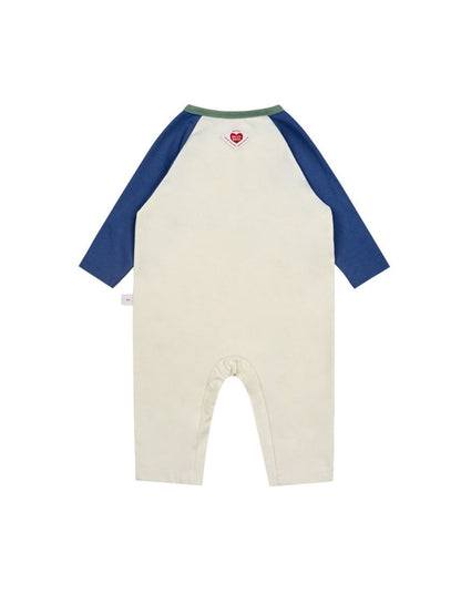 BABY Blue Bus Color Block Jumpsuit