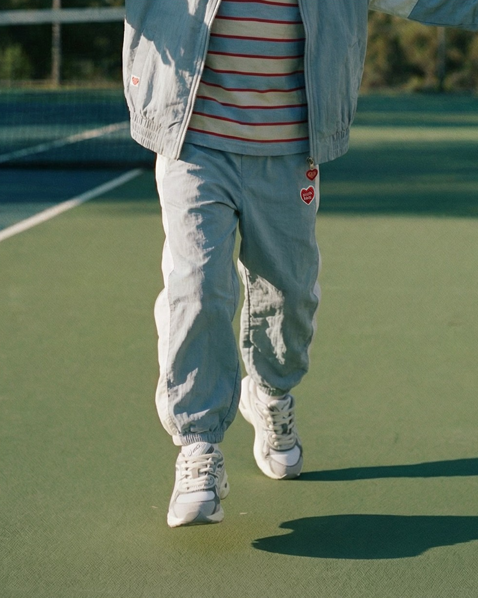 Light Blue BB Heart Color Block Jogger