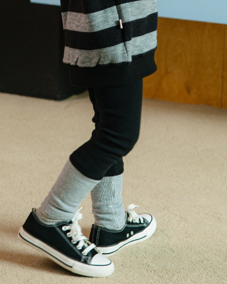 Black Color Block Leggings