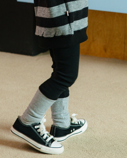 Black Color Block Leggings