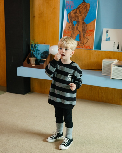 Black Color Block Leggings