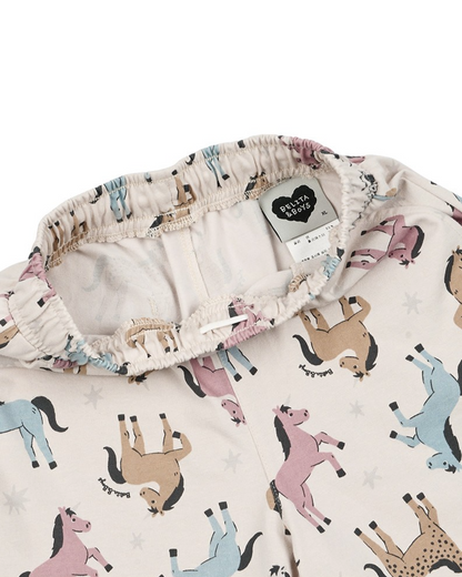 [SET] Light Pink Horse Point Pattern Shorts