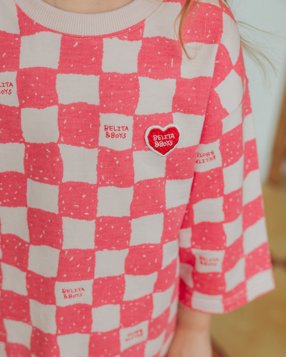 [SET] Pink Checkerboard Jogger