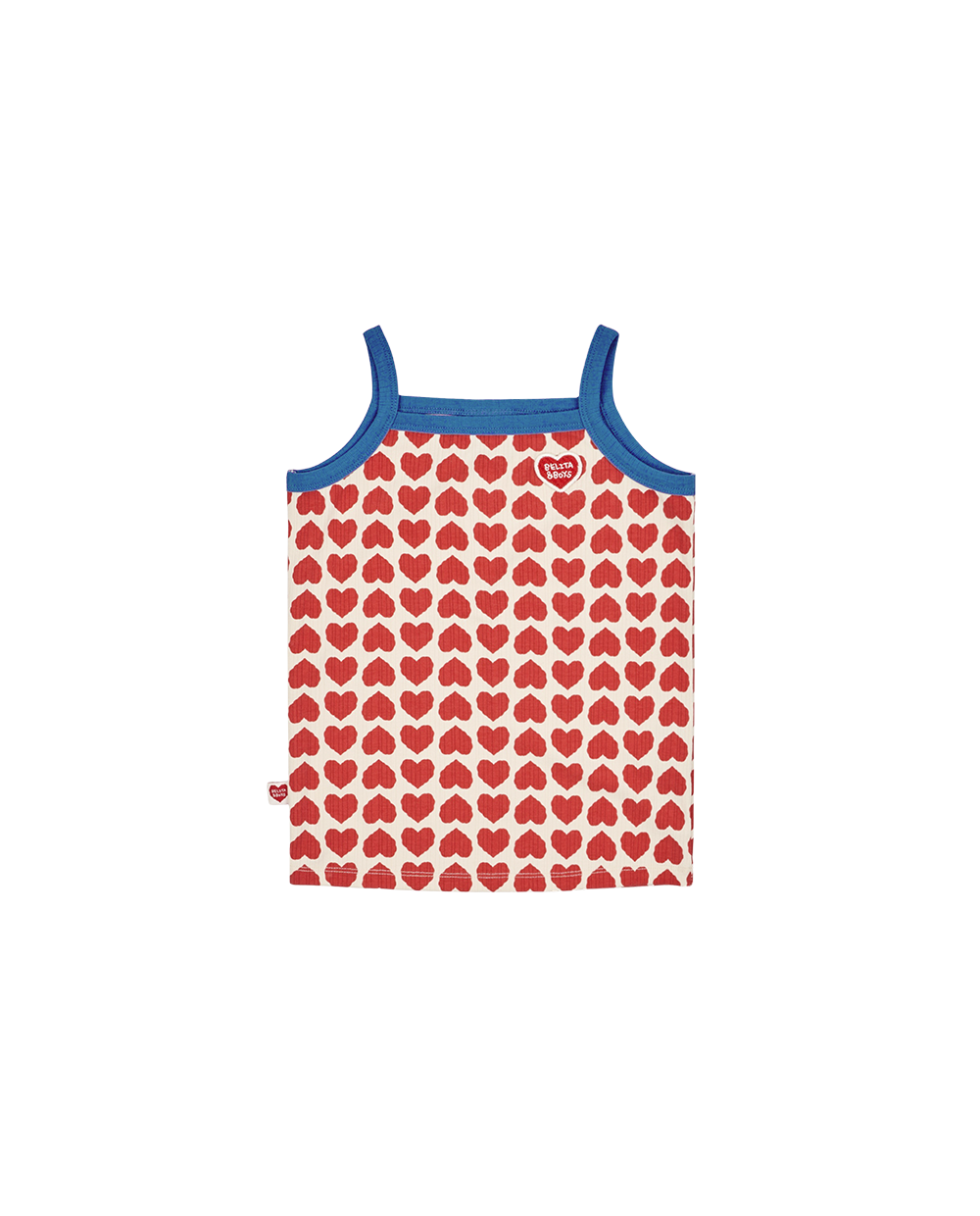 Red BB Heart Pattern One Mile Sleeveless