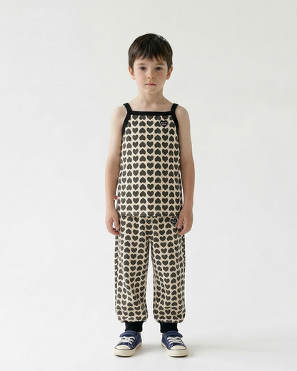 Charcoal BB Heart Pattern One Mile Jogger