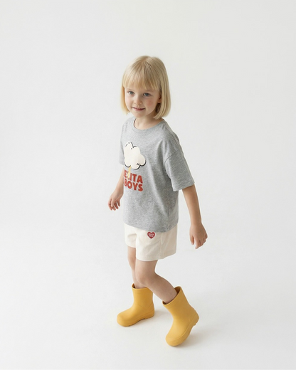 Grey Cloud Lightning Short Sleeve Tee