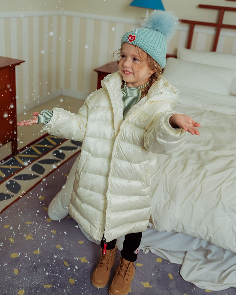 Mint BB Heart Pompom Beanie