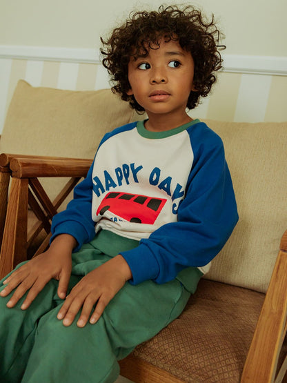 [SET] Blue Bus Color Block Jogger