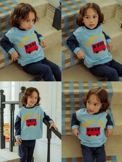 [SET] Navy Bus Color Block One Mile