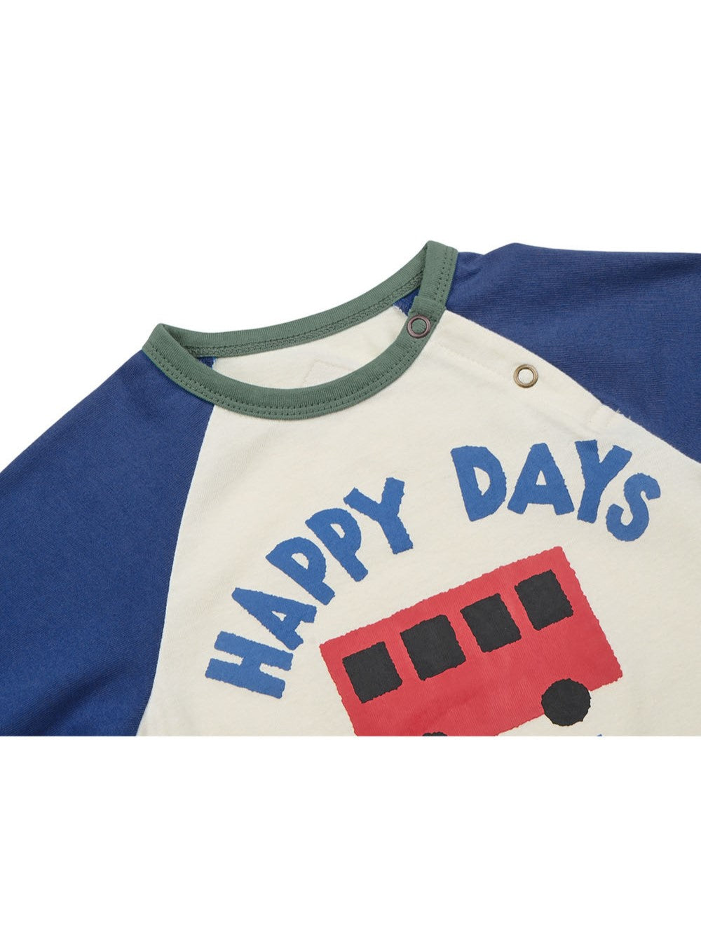 BABY Blue Bus Color Block Jumpsuit