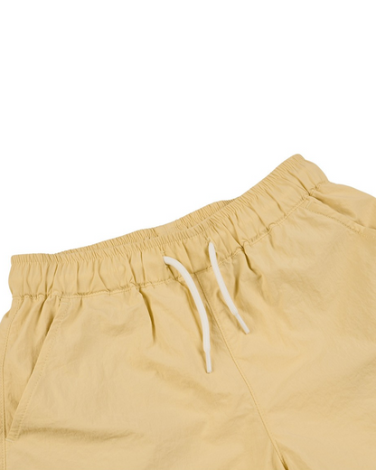 Yellow BB Heart Edge Color Block Shorts