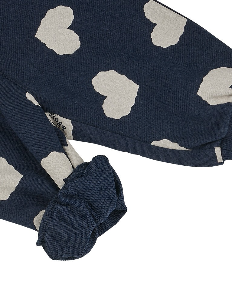 [BABY SET] Navy BB Heart Pattern Jogger